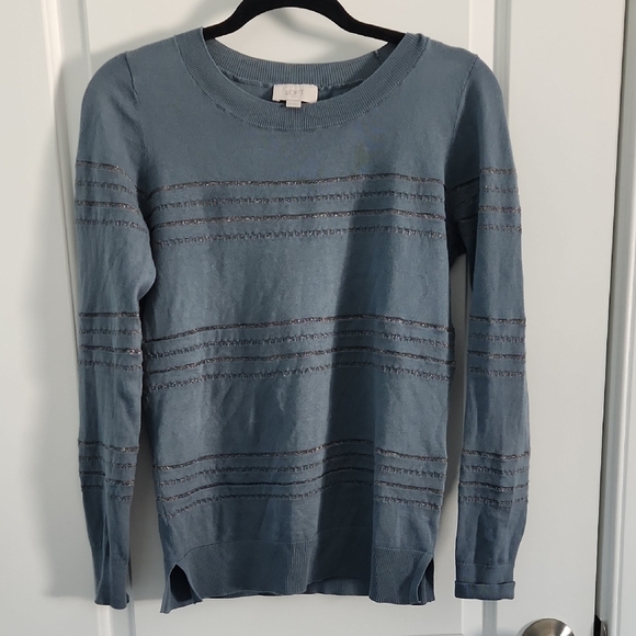 LOFT Sweaters - LOFT Blue Knit Top